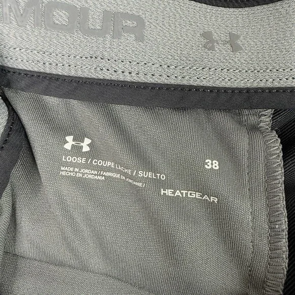 Under Armour Shorts Mens 38 Black Golf Classic Chino Casual Prep Heatgear - Picture 8 of 10
